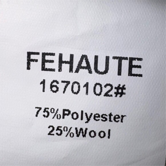 FEHAUTE Jumpsuit Womens Size 4 White Tweed Wide-Leg Pockets Quiet Luxury - Picture 14 of 16